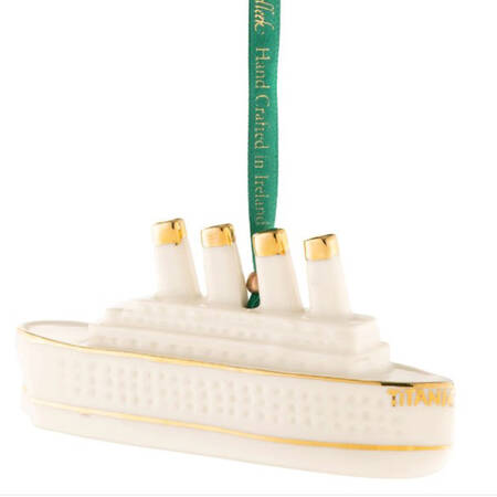 Belleek Christmas Ornament Titanic - Boxed