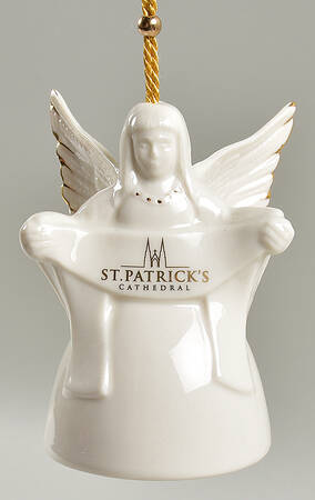 Belleek Christmas Ornament Angel Bell-St.Patrick's Cathedral - Boxed