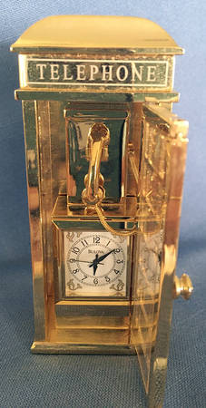 Bulova Clocks British Telephone - Boxed