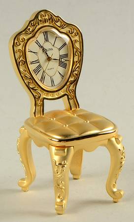 Bulova Clocks Rococo Chair - Boxed