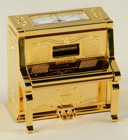 Bulova Clocks Player Piano - Boxed