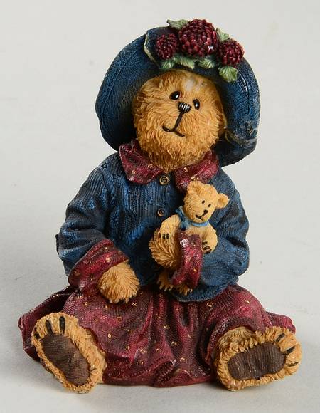 The Bearstone Collection Mamie Bearsvelt With Teddy-Hold Dear Wha - With Box Bx381