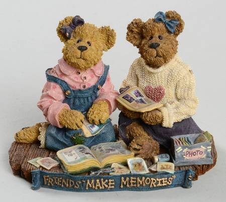 The Bearstone Collection Jen And Michelle-Scrapbook Friends - 392 With Box