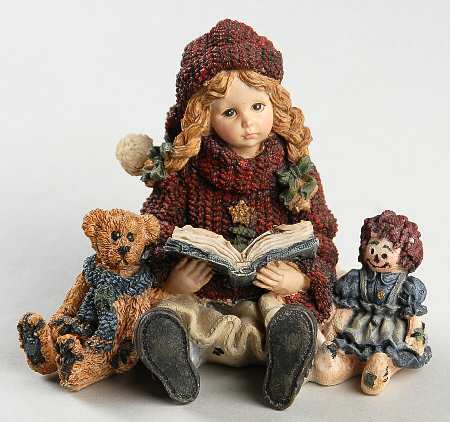 Dollstone Collection Megan With Elliot & Annie-Christmas Caro - With Box