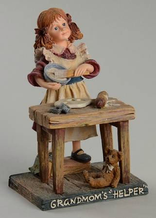 Dollstone Collection Maggie-Grandmom's Helper-January - Boxed