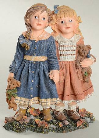Dollstone Collection Gretchen And Kate With Wink & Dink - Boxed