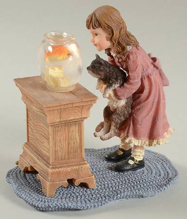 Dollstone Collection Ali With Tabby-Making Friends - Boxed