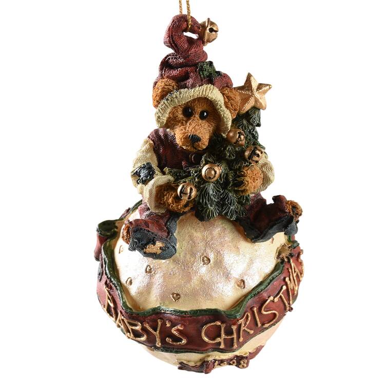 Bearstone Ornament Baby's Christmas - Boxed