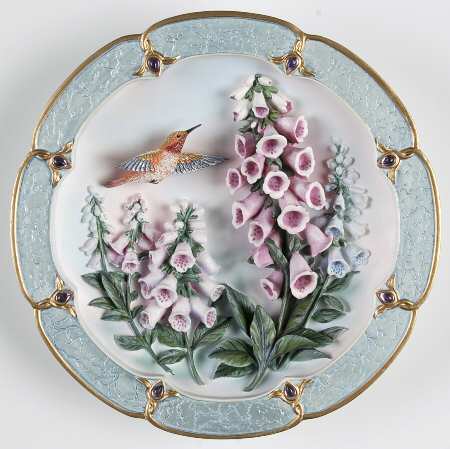 Morning Jewels Plate Ruby Reflections - No Box