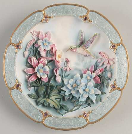 Morning Jewels Plate Crimson Blush - No Box