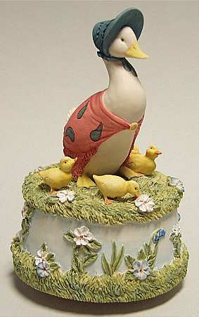 Beatrix Potter Music Box Jemima Puddleduck-Clair De Lune - Boxed