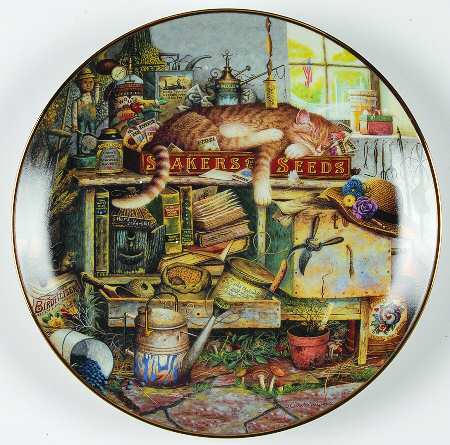 Purr-Fect Places Remington The Horticulturist - No Box by Bradford Exchange