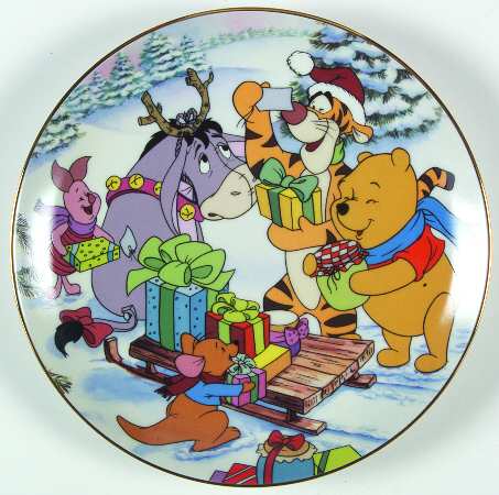 100 Acre Wood Holiday A Festive Day In Every Way - No Box by Bradford Exchange