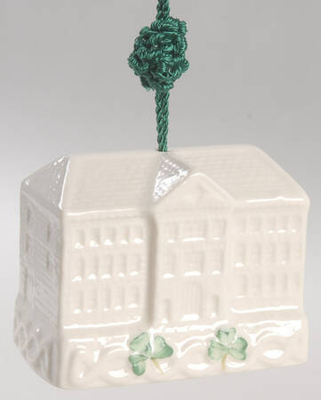 Annual Christmas Bell Ornament Belleek Pottery - Boxed