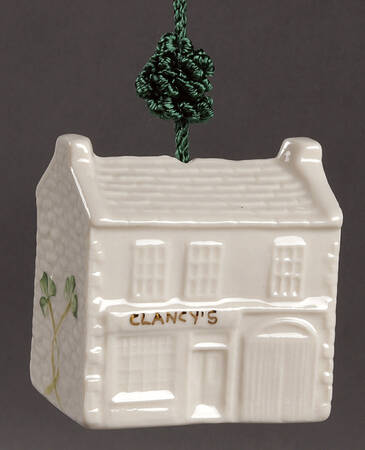 Annual Christmas Bell Ornament Clancy's Pub - Boxed