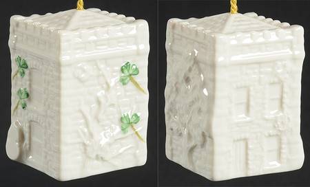 Annual Christmas Bell Ornament Castle Caldwell Gate House - Boxed