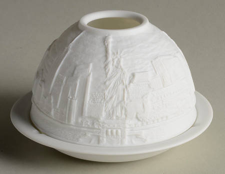 Bernardaud Lithophane Candle Votive New York By The Sea - Boxed
