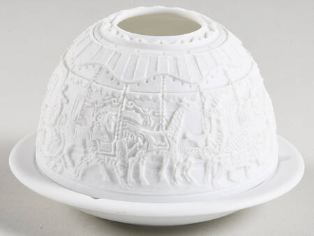 Bernardaud Lithophane Candle Votive Carousel - Boxed