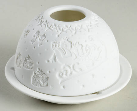 Bernardaud Lithophane Candle Votive Noel - Boxed