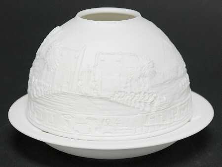 Bernardaud Lithophane Candle Votive Egypt - Boxed