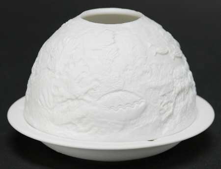 Bernardaud Lithophane Candle Votive Coral Reef - Boxed