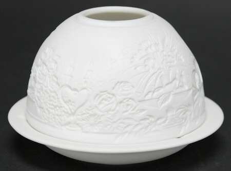 Bernardaud Lithophane Candle Votive Amours - Boxed