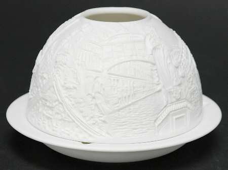 Bernardaud Lithophane Candle Votive Venice - Boxed