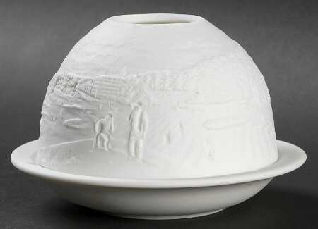 Bernardaud Lithophane Candle Votive Golf - Boxed