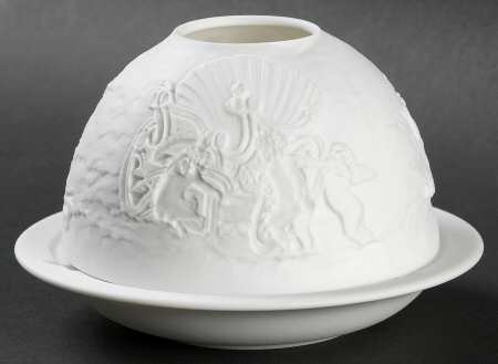 Bernardaud Lithophane Candle Votive Angels - Boxed