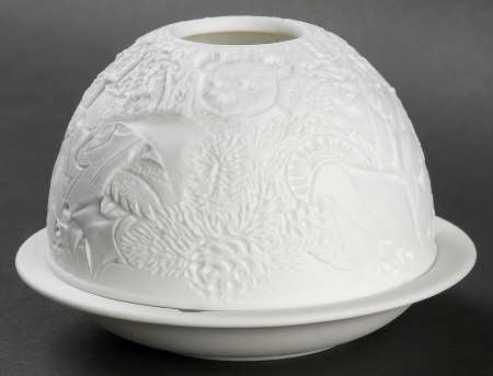 Bernardaud Lithophane Candle Votive Christmas Eve - Boxed