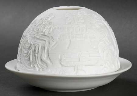 Bernardaud Lithophane Candle Votive Rome - Boxed