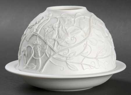 Bernardaud Lithophane Candle Votive Sweet Peas - Boxed