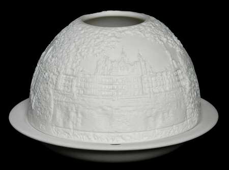 Bernardaud Lithophane Candle Votive Chateaux De La Loire - Boxed