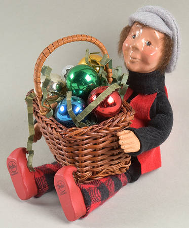 Kindles Kindle With Basket Of Ornaments - No Box