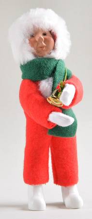 Kindles Kindle In Red Snow Suit With Bell - No Box