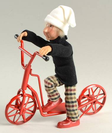 Kindles Boy On Scooter - No Box