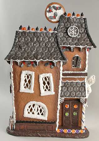 Halloween Carolers & Accessories Lighted Haunted House - No Box