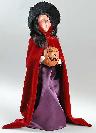 Halloween Witches Witch With Jack-O-Lantern - No Box