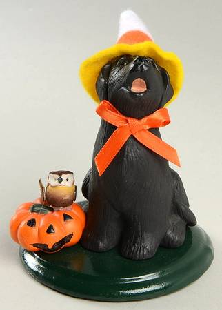 Halloween Carolers & Accessories Dog With Jack O Lantern & Owl - No Box