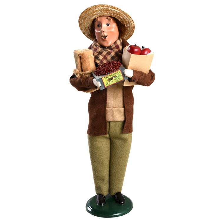 Thanksgiving & Harvest Carolers Harvest Man With Apples - No Box 47b