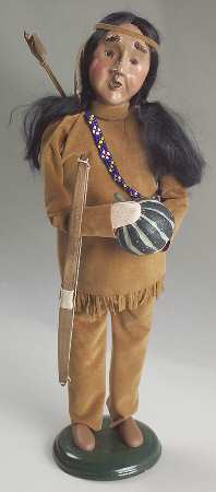 Thanksgiving & Harvest Carolers Native American Man - No Box