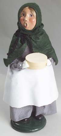 Thanksgiving & Harvest Carolers Pilgrim Girl With Box - No Box