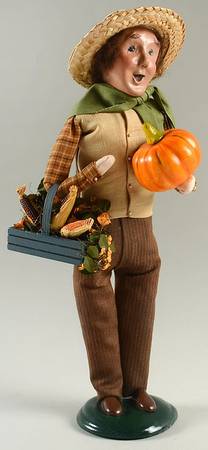 Thanksgiving & Harvest Carolers Harvest Man With Pumpkin - No Box