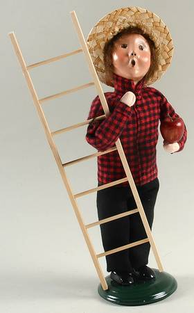 Thanksgiving & Harvest Carolers Apple Harvest Boy - No Box