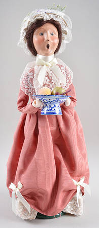 Spring & Summer Carolers Woman With Bowl Of Fruit - No Box