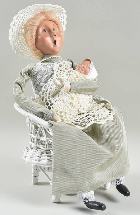 Spring & Summer Carolers Mother With Baby-Green Dress - No Box