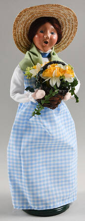 Spring & Summer Carolers Spring Woman With Flower Basket - No Box
