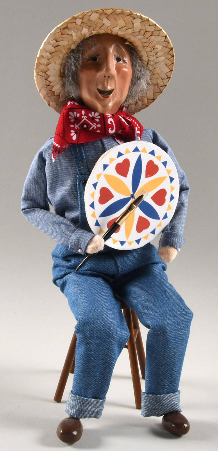 Spring & Summer Carolers Grandfather Painter On Chair - No Box