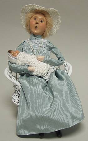 Spring & Summer Carolers Mother With Baby-Light Blue - No Box