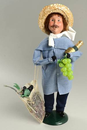 Spring & Summer Carolers Wine Harvester With Grapes - No Box